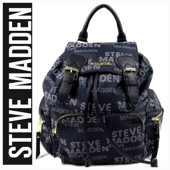 Steve Madden BSolly BOLD Logo Print Backpack